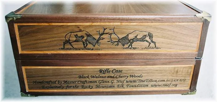 Wooden Case to display rifle (Base price shown)
