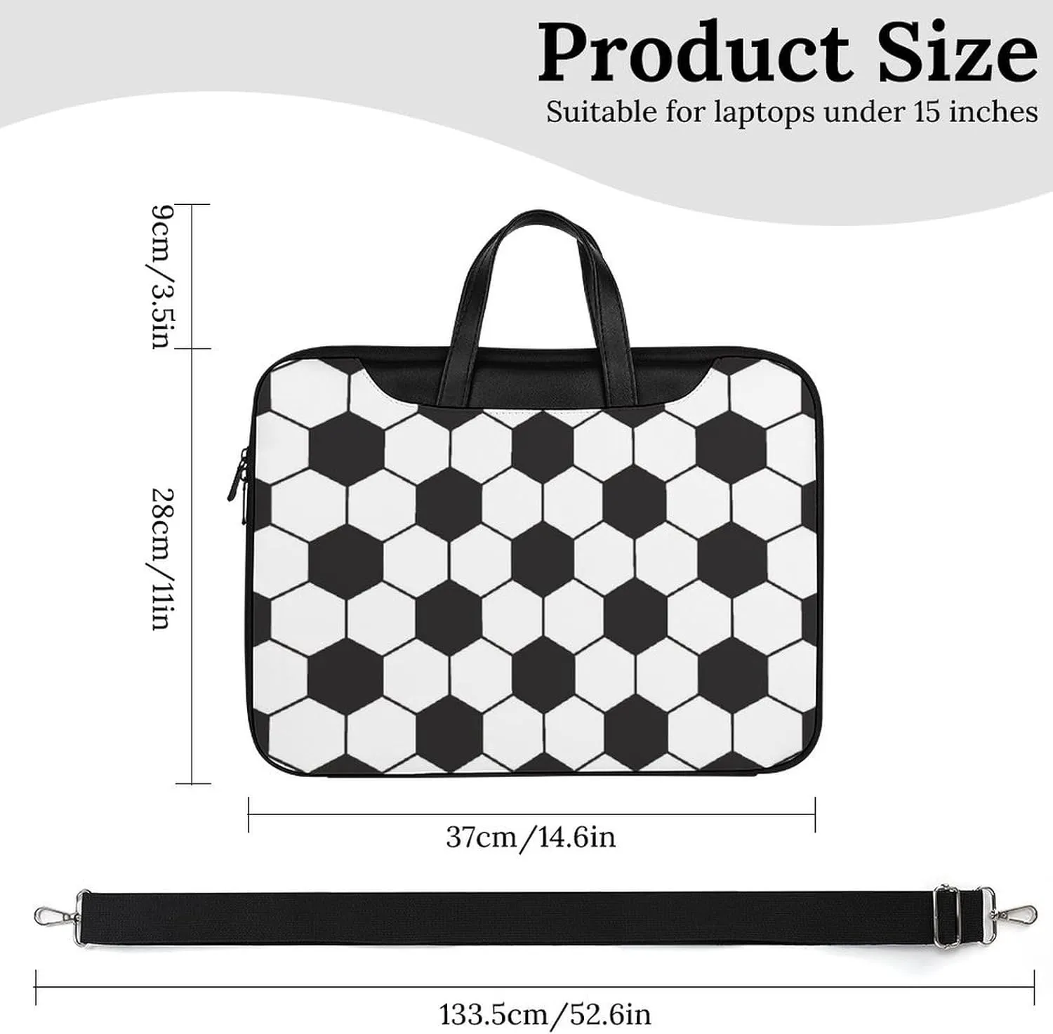 Wooden Wood Planks Handheld Single Shoulder Crossbody Laptop Bag Unisex
