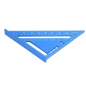 Woodworking Aluminum Alloy Electrophoretic Paint C Sc Carpenter Red Woodworking TriangleWoodworking Measu Carpenter SquareWoodworking Measu RulerWoodworking Measu (Blue)