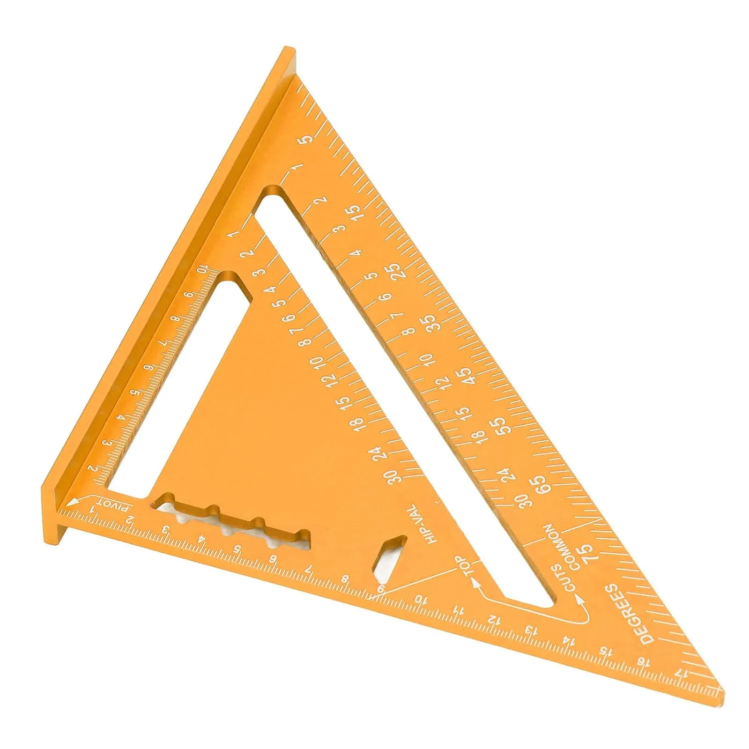 Woodworking Aluminum Alloy Electrophoretic Paint C Sc Carpenter Red Woodworking TriangleWoodworking Measu Carpenter SquareWoodworking Measu RulerWoodworking Measu (Gold)