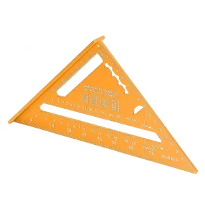 Woodworking Aluminum Alloy Electrophoretic Paint C Sc Carpenter Red Woodworking TriangleWoodworking Measu Carpenter SquareWoodworking Measu RulerWoodworking Measu (Gold)