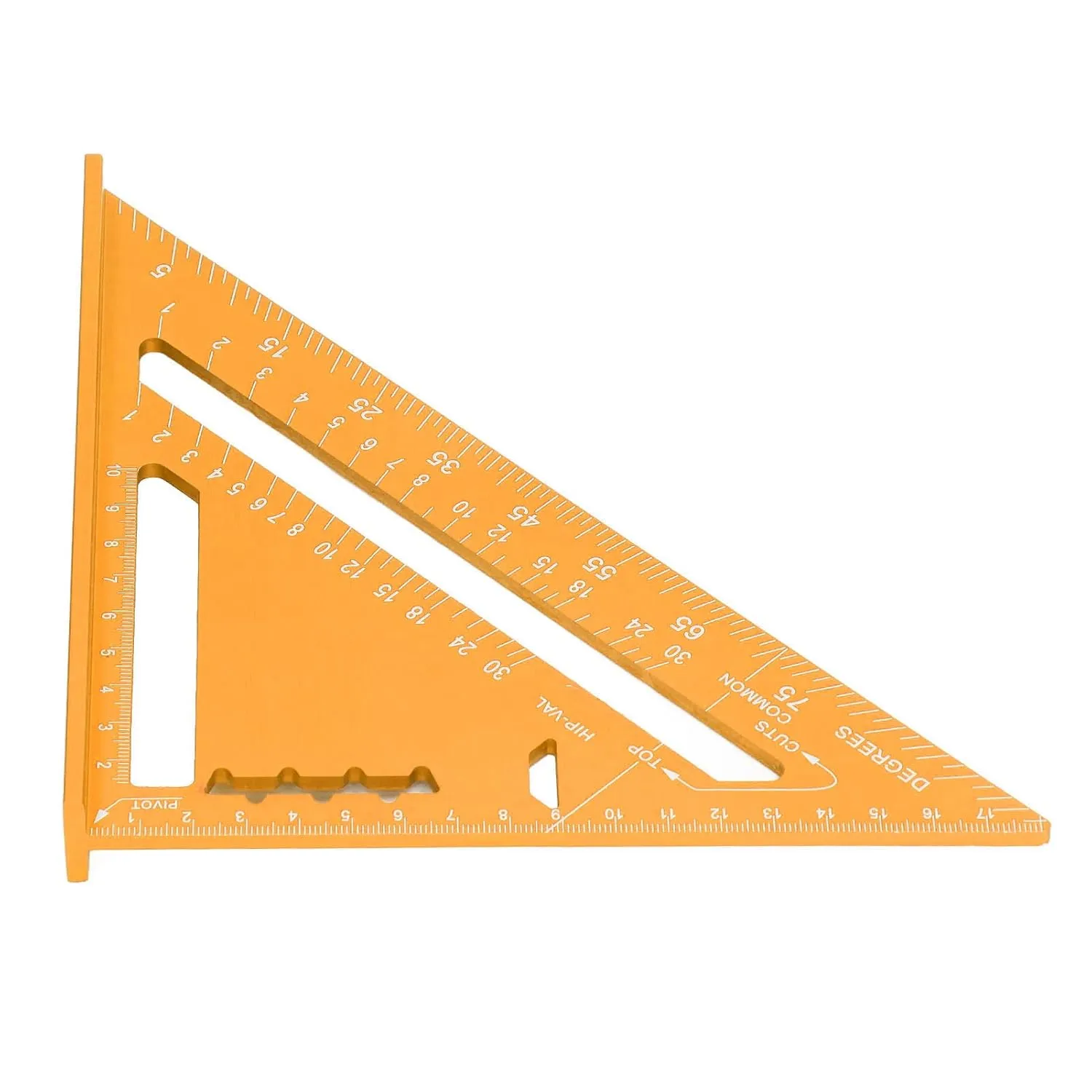 Woodworking Aluminum Alloy Electrophoretic Paint C Sc Carpenter Red Woodworking TriangleWoodworking Measu Carpenter SquareWoodworking Measu RulerWoodworking Measu (Gold)