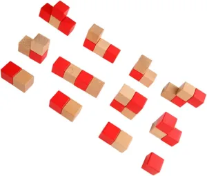 Yardwe 1 Set Two Early Educational Tool for Hands Training Blocks Present for Smooth Surface Design for