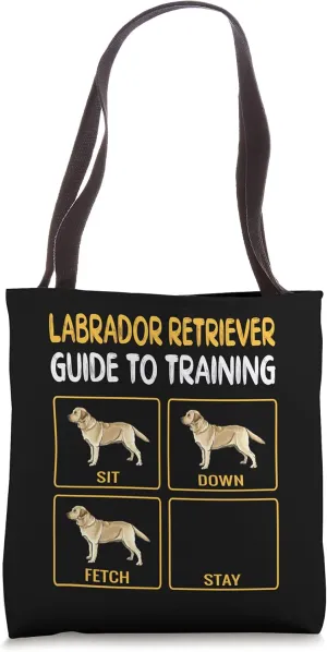 Yellow Labrador Retriever Guide To Training Dog Obedience Tote Bag