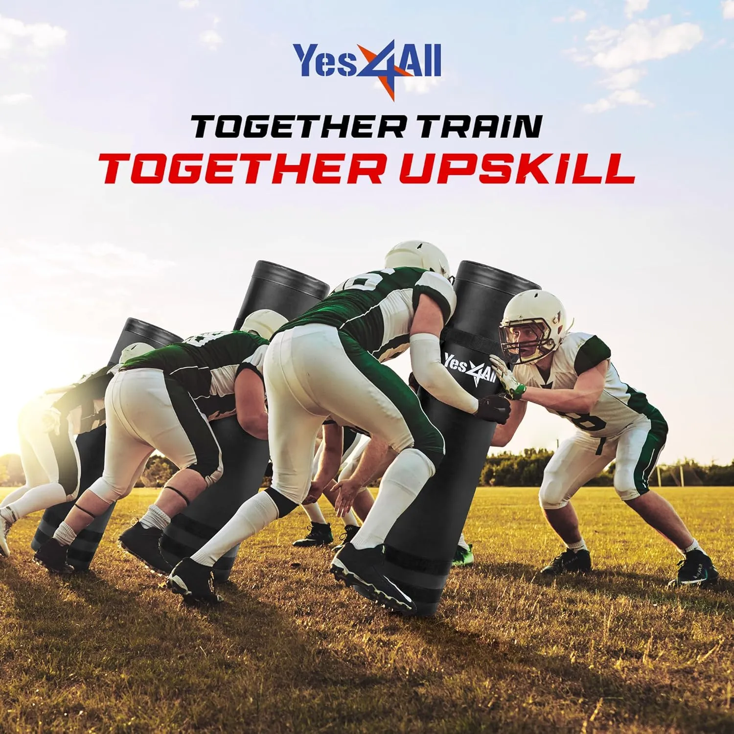 Yes4All Tackling Dummies for Youngth Football, 11lbs /20lbs Leather Block and Tackle Dummies for Contact Drills, Martial Arts