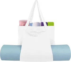 Yoga Bags for Women with Yoga Mats Bags Carrier Carryall Canvas Tote for Pilates Shoulder for Travel Office Beach Workout