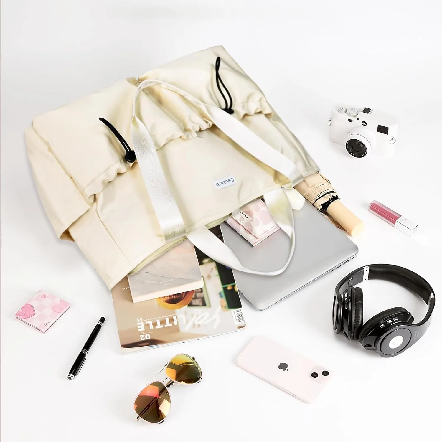 Yoga Bags for Women with Yoga Mats Bags Carrier Carryall Canvas Tote for Pilates Shoulder for Travel Office Beach Workout