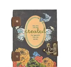 yonnogifts Handcrafted Leather Diary – Multicolor Journal with Unruled Pages | Vintage Notebook for Writing, Sketching & Gifting