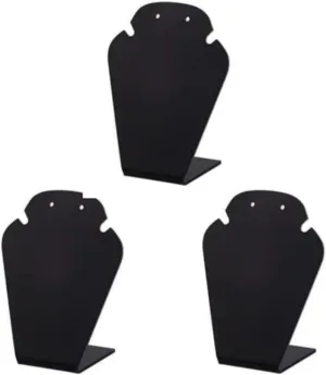 Zcargel 3PCS Jewelry Holder 7cmx4cmx10cm Velvet Necklace Display Jewelry Holder Bracelets and Watches Display Stand Jewelry Holder Storage for Dressing Tables/Showcases and Jewelry Cabinets
