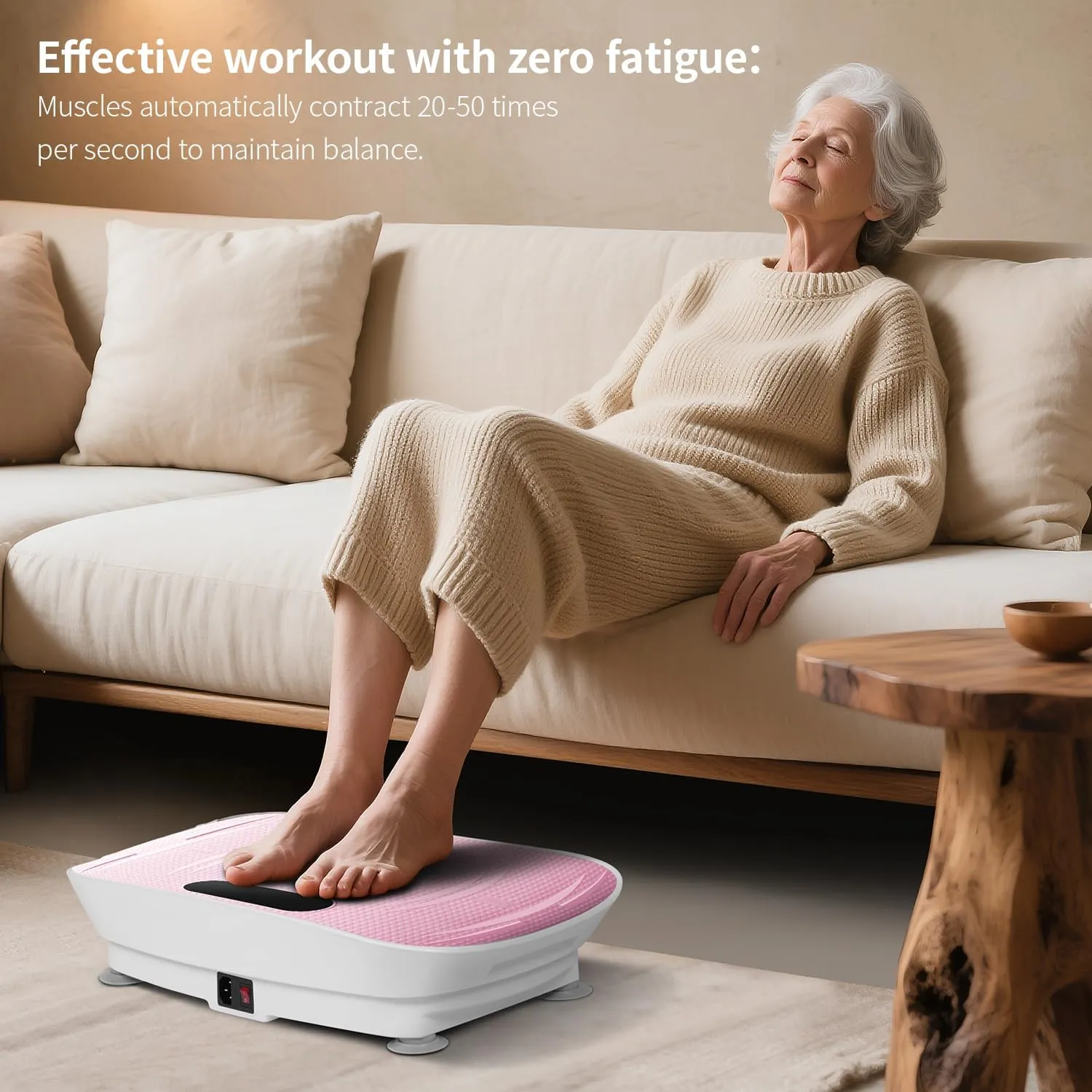 ZenActive Vibration Plate Whole Body Exercise and Relaxation Machine Circulation Lymphatic Detox Device with Smart Screen Low Noise Max Weight 330LB for Home Exercise Platform for Weight Loss