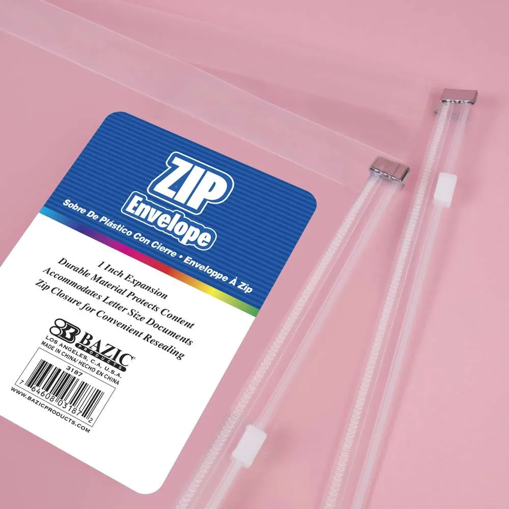 Zip Envelope A4/Letter Size - Clear