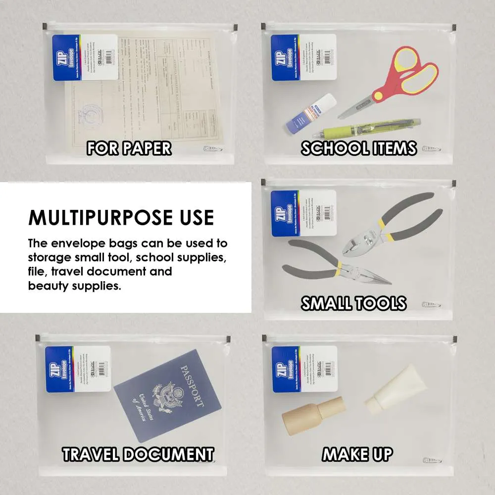 Zip Envelope A4/Letter Size - Clear