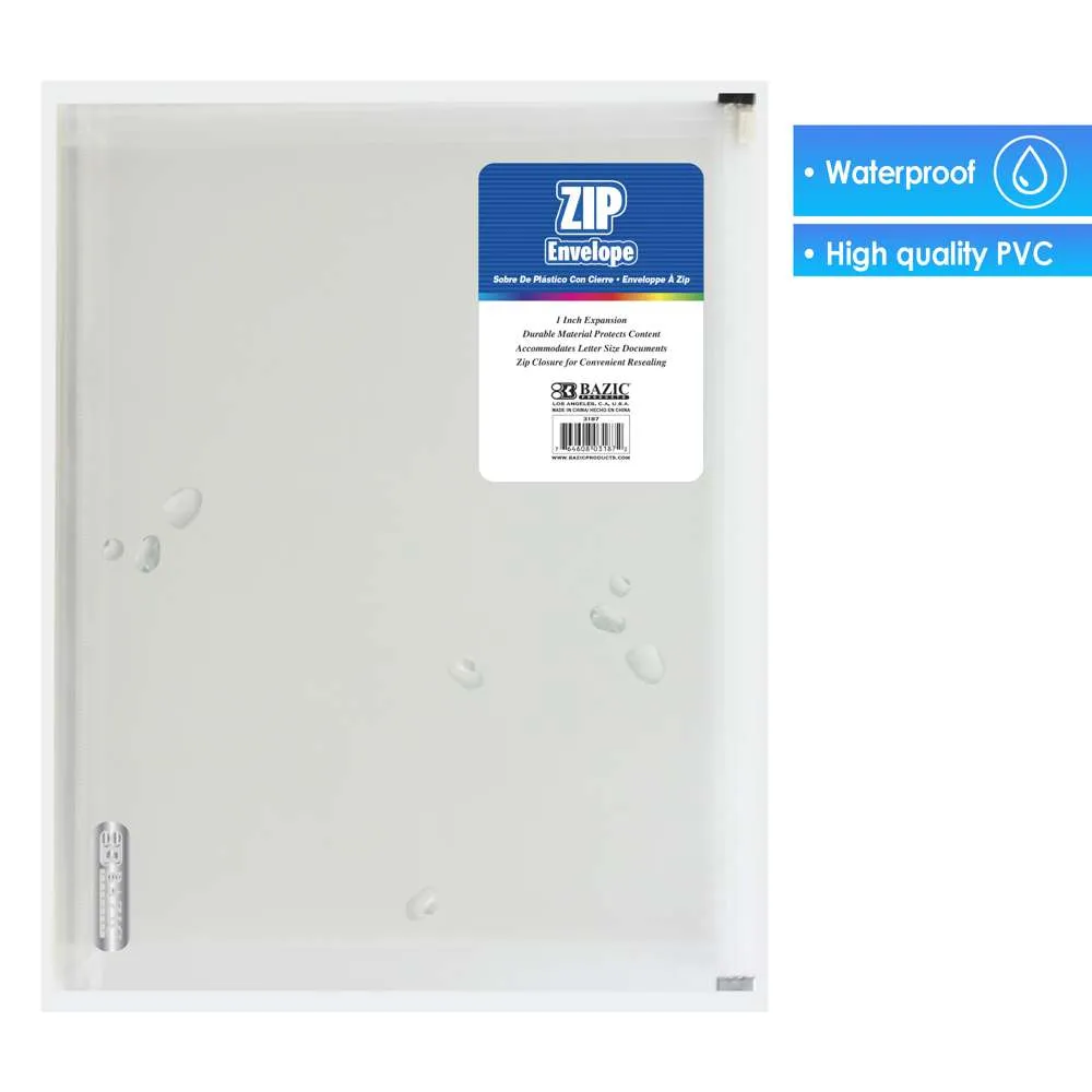Zip Envelope A4/Letter Size - Clear